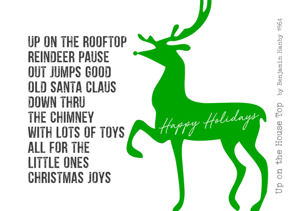 2019 JAM1458 UP ON THE ROOFTOP REINDEER